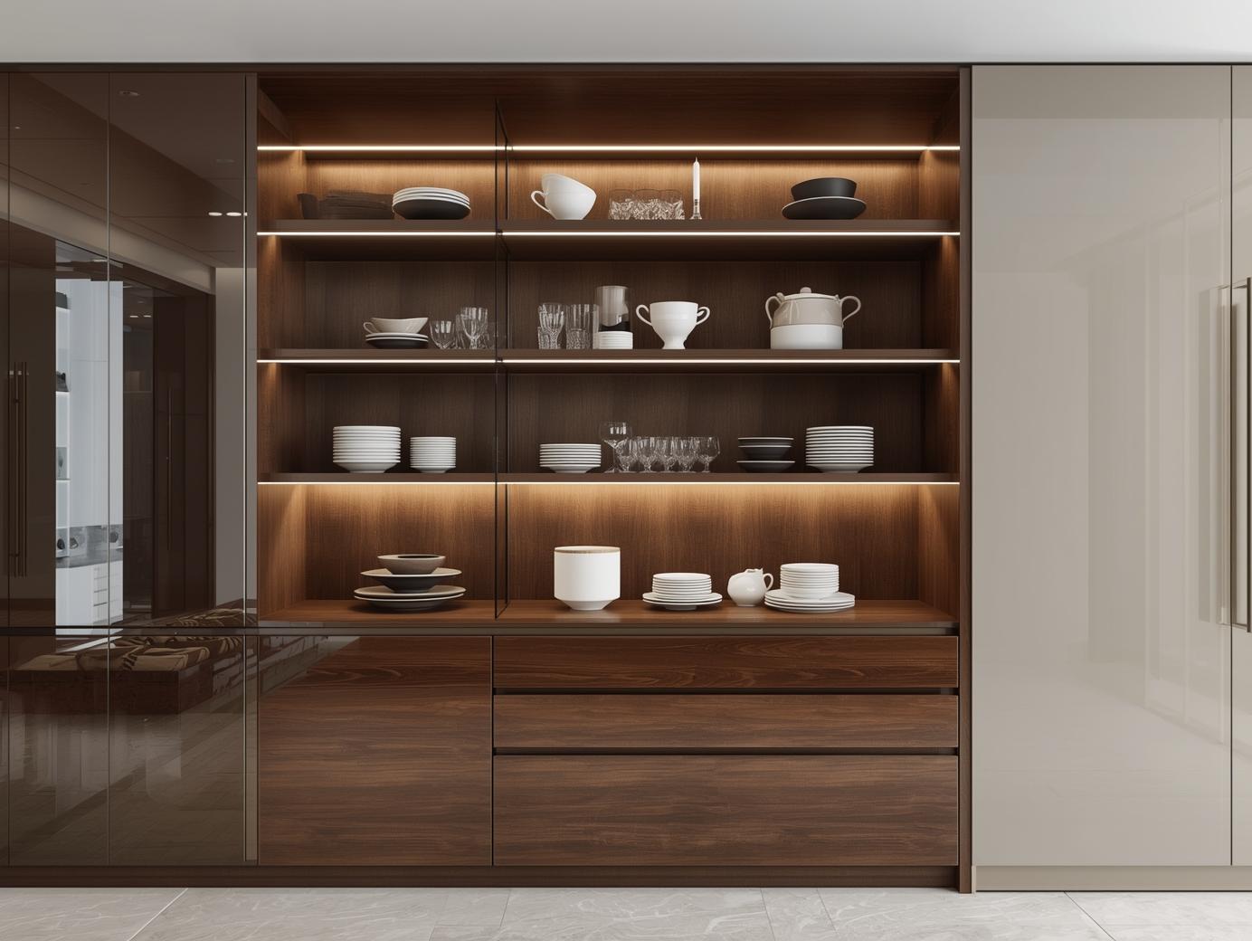 Modern Crockery Unit